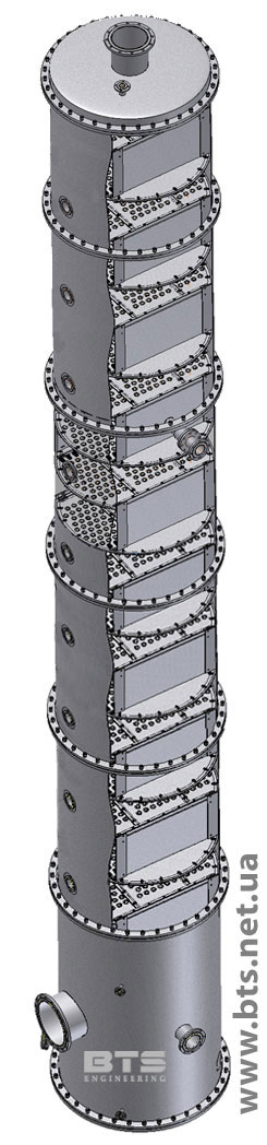 The columns are a vertical cylinder